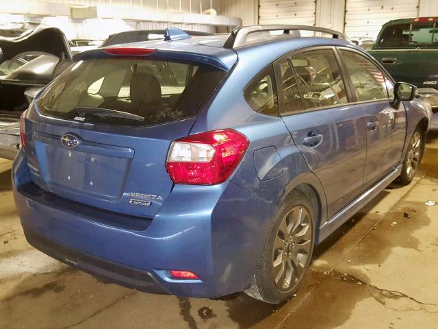 JF1GPAY69GH252940 - 2016 SUBARU IMPREZA SP BLUE photo 4