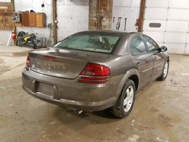 1B3EJ46U41N514590 - 2001 DODGE STRATUS SE GRAY photo 4