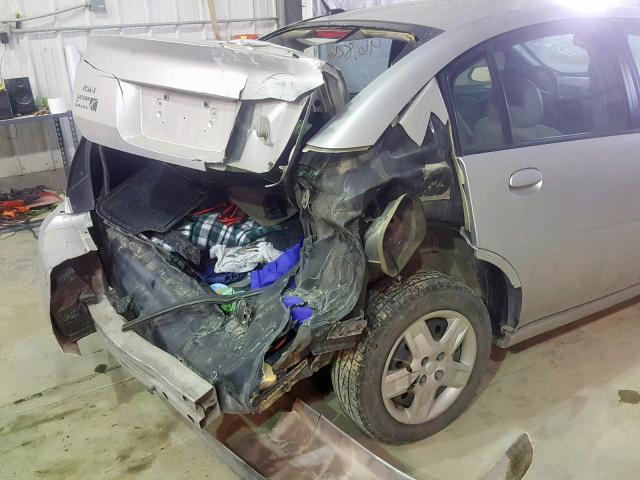 1G8AJ55FX7Z126927 - 2007 SATURN ION LEVEL SILVER photo 9