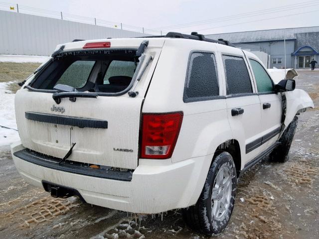 1J4HS48N25C570604 - 2005 JEEP GRAND CHER WHITE photo 4