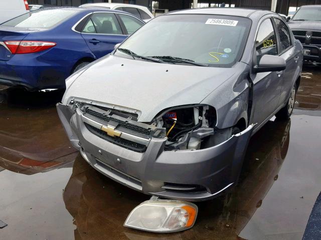 KL1TD5DE7BB211277 - 2011 CHEVROLET AVEO LS SILVER photo 2