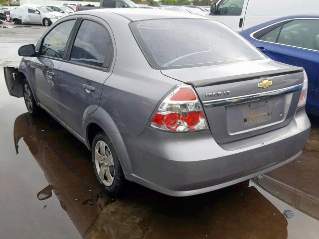 KL1TD5DE7BB211277 - 2011 CHEVROLET AVEO LS SILVER photo 3