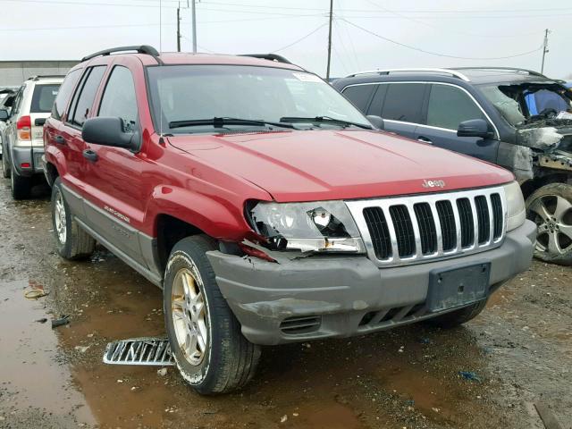 1J4GW48S32C284696 - 2002 JEEP GRAND CHER RED photo 1