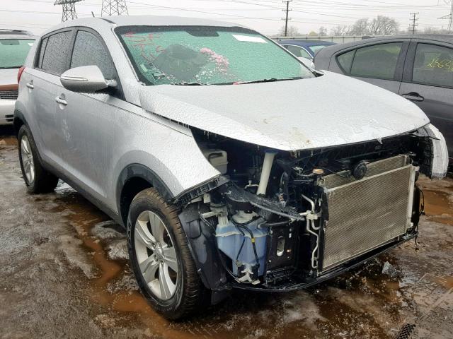 KNDPB3A21D7356464 - 2013 KIA SPORTAGE B SILVER photo 1