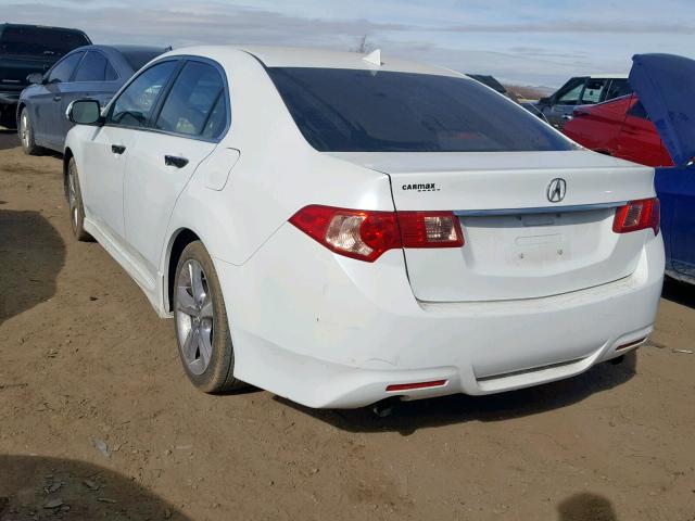 JH4CU2F88CC002798 - 2012 ACURA TSX SE WHITE photo 3