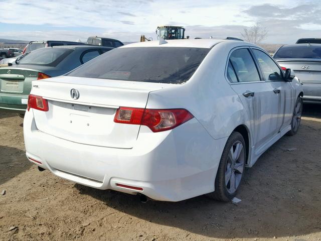 JH4CU2F88CC002798 - 2012 ACURA TSX SE WHITE photo 4