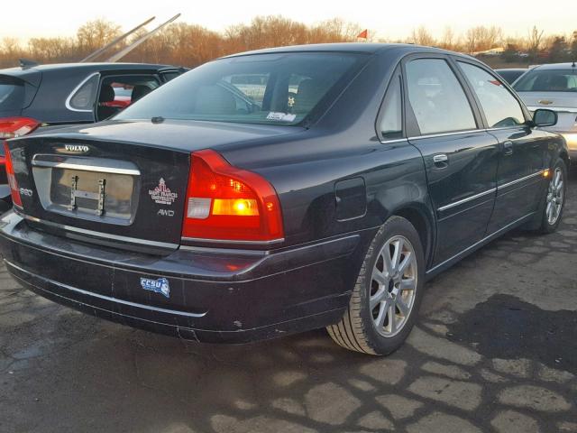 YV1TH59H741363305 - 2004 VOLVO S80 2.5T BLACK photo 4