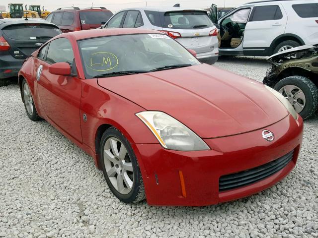 JN1AZ34D13T117827 - 2003 NISSAN 350Z COUPE RED photo 1