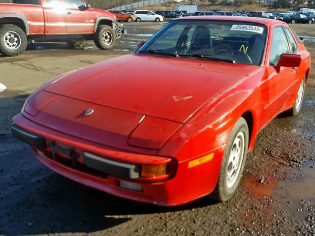 WP0AB0943JN473433 - 1988 PORSCHE 944 RED photo 2