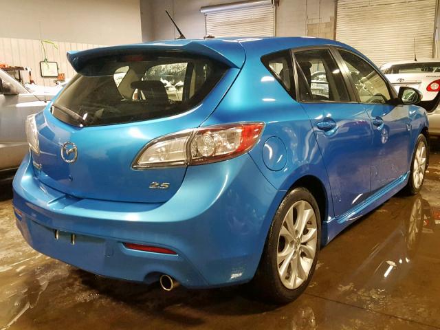 JM1BL1H50A1212804 - 2010 MAZDA 3 S BLUE photo 4