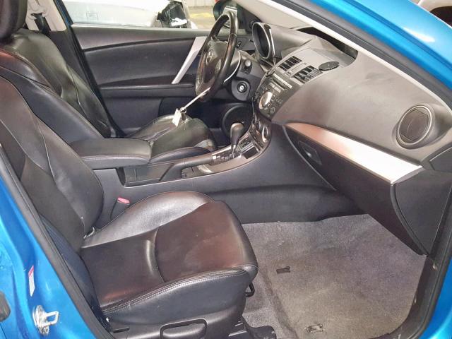 JM1BL1H50A1212804 - 2010 MAZDA 3 S BLUE photo 5