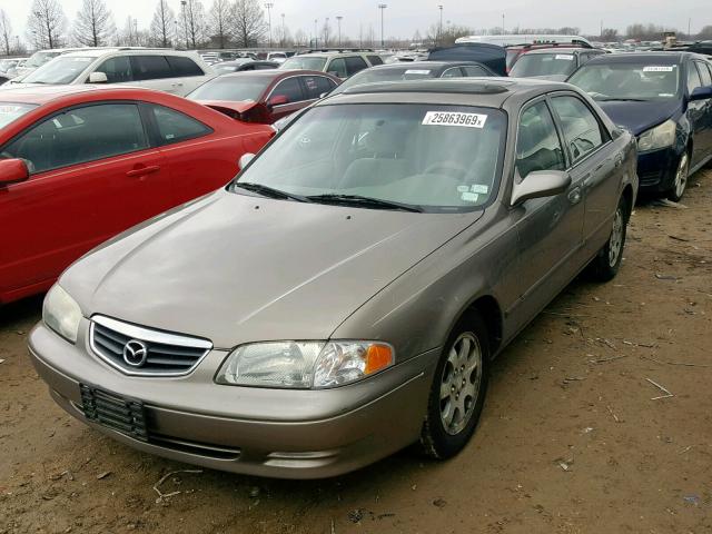 1YVGF22C515253314 - 2001 MAZDA 626 ES BROWN photo 2