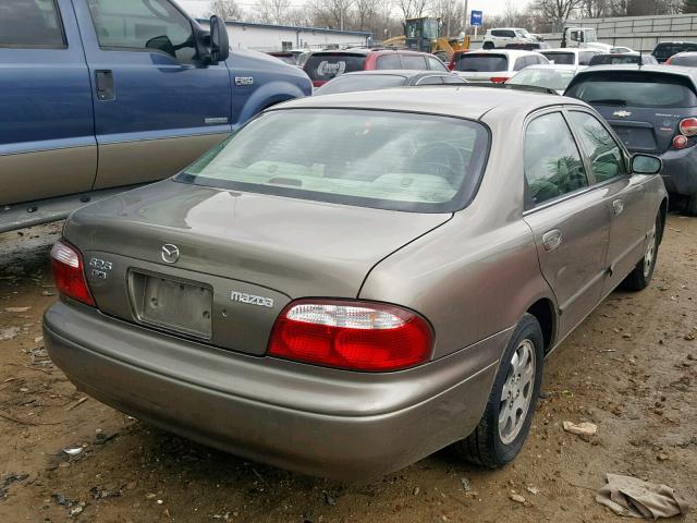 1YVGF22C515253314 - 2001 MAZDA 626 ES BROWN photo 4