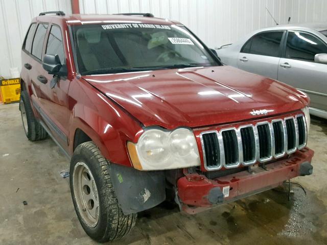 1J4GS48K95C644456 - 2005 JEEP GRAND CHER RED photo 1