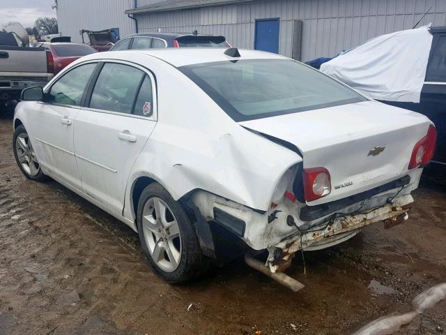 1G1ZB5E02CF172824 - 2012 CHEVROLET MALIBU LS WHITE photo 3