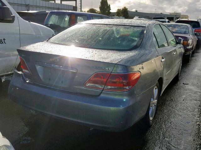 JTHBA30G055090778 - 2005 LEXUS ES 330 BLUE photo 4