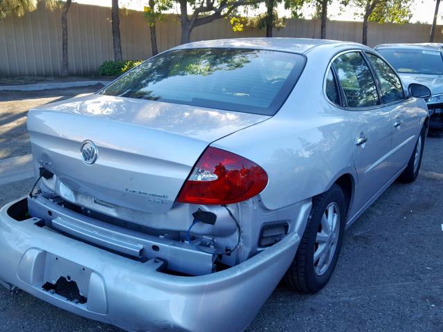 2G4WD532351244273 - 2005 BUICK LACROSSE C SILVER photo 4