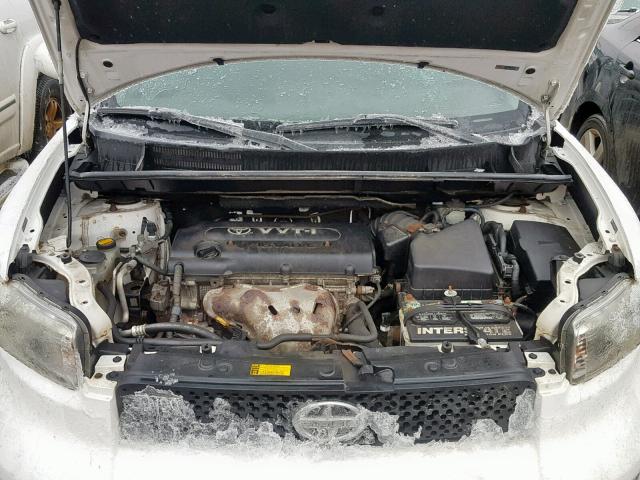 JTLKE50E591072665 - 2009 TOYOTA SCION XB WHITE photo 7