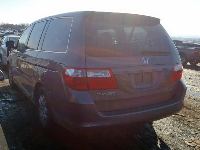 5FNRL38287B053191 - 2007 HONDA ODYSSEY LX GRAY photo 3