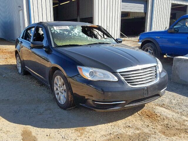 1C3CCBAB8CN222751 - 2012 CHRYSLER 200 LX BLACK photo 1