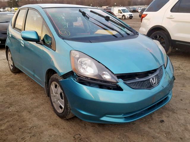 JHMGE8H39DC032784 - 2013 HONDA FIT TURQUOISE photo 1