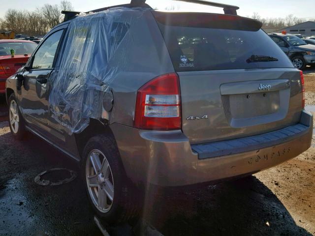 1J8FF47W68D534224 - 2008 JEEP COMPASS SP TAN photo 3