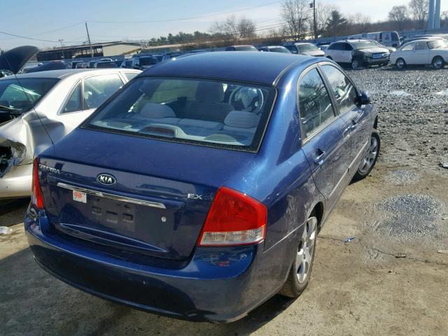 KNAFE121X75442480 - 2007 KIA SPECTRA EX BLUE photo 4