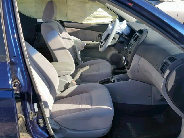 KNAFE121X75442480 - 2007 KIA SPECTRA EX BLUE photo 5