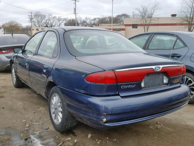 1FAFP6630YK143515 - 2000 FORD CONTOUR SE BLUE photo 3