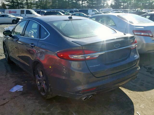 3FA6P0VP6HR269021 - 2017 FORD FUSION SPO GRAY photo 3