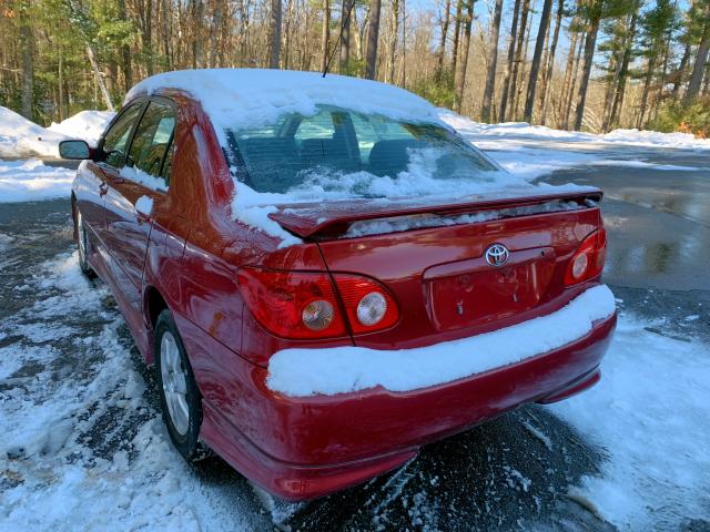 2T1BR32E88C917262 - 2008 TOYOTA COROLLA CE RED photo 4