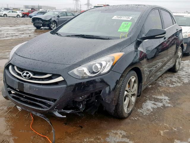 KMHD35LE9DU034266 - 2013 HYUNDAI ELANTRA GT BLACK photo 2