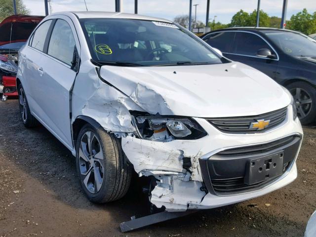 1G1JF5SB0J4135531 - 2018 CHEVROLET SONIC PREM WHITE photo 1