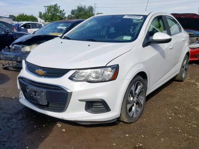 1G1JF5SB0J4135531 - 2018 CHEVROLET SONIC PREM WHITE photo 2