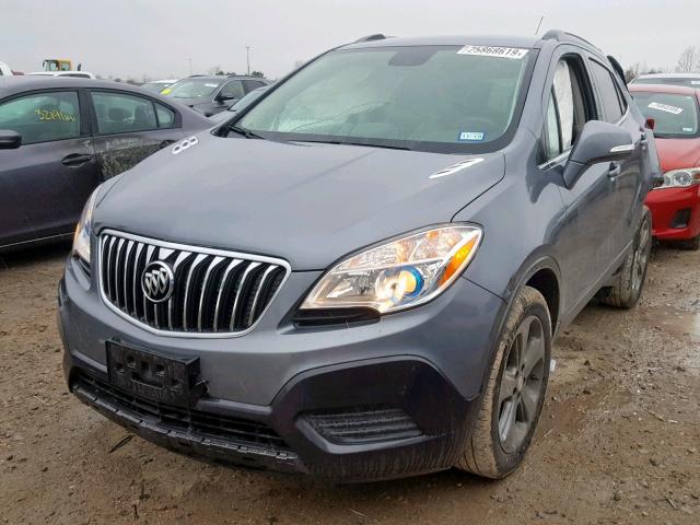 KL4CJASB4EB633699 - 2014 BUICK ENCORE GRAY photo 2