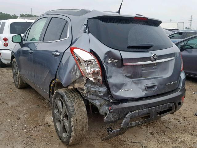 KL4CJASB4EB633699 - 2014 BUICK ENCORE GRAY photo 3