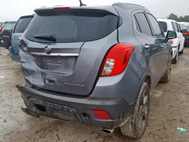 KL4CJASB4EB633699 - 2014 BUICK ENCORE GRAY photo 4