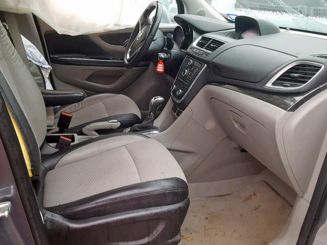 KL4CJASB4EB633699 - 2014 BUICK ENCORE GRAY photo 5