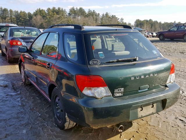 JF1GG65544H803392 - 2004 SUBARU IMPREZA TS GREEN photo 3