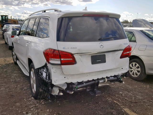 4JGDF6EE0HA978281 - 2017 MERCEDES-BENZ GLS 450 4M WHITE photo 3