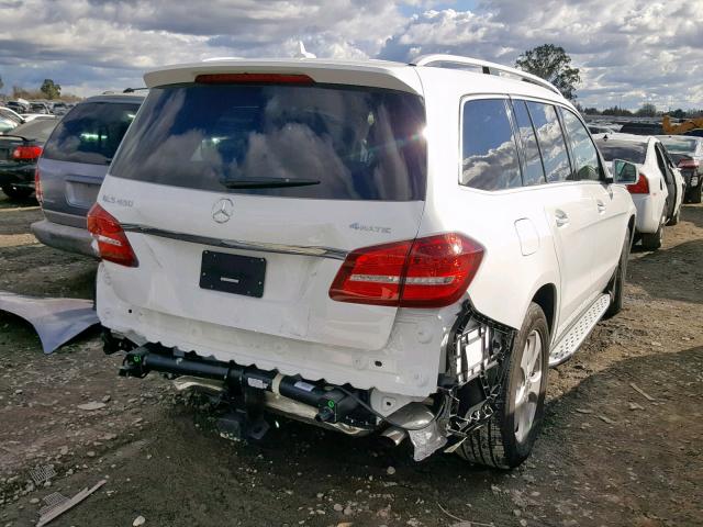 4JGDF6EE0HA978281 - 2017 MERCEDES-BENZ GLS 450 4M WHITE photo 4