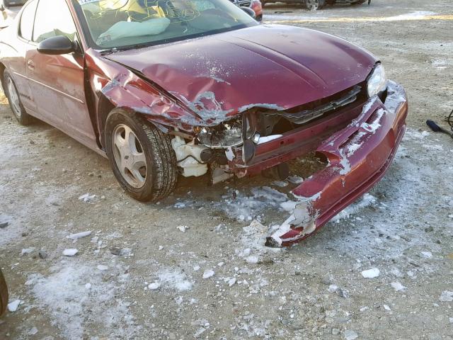 2G1WX12K839291005 - 2003 CHEVROLET MONTE CARL 红色 照片 9