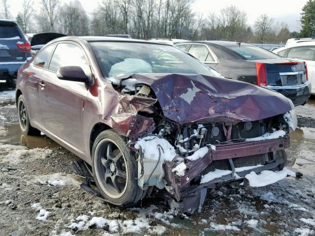 JTKDE177250002781 - 2005 TOYOTA SCION TC მუქწითელი ფოტო 1