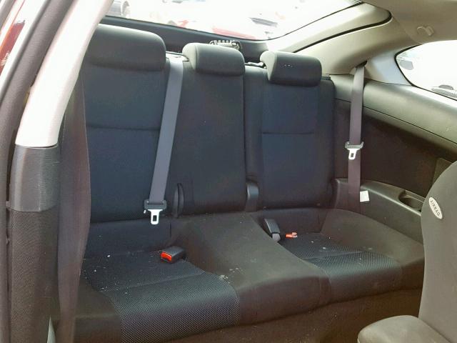 JTKDE177250002781 - 2005 TOYOTA SCION TC მუქწითელი ფოტო 6