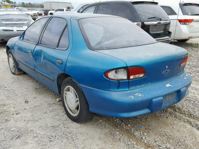 1G1JF52T2W7103517 - 1998 CHEVROLET CAVALIER L TEAL photo 3