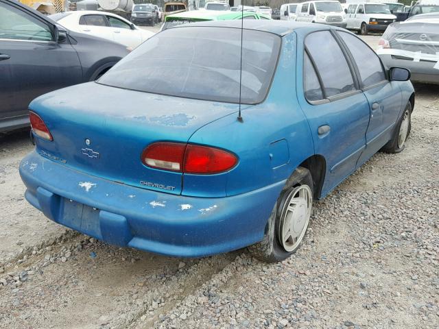 1G1JF52T2W7103517 - 1998 CHEVROLET CAVALIER L TEAL photo 4