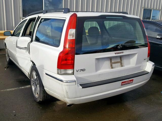 YV1SW592362580134 - 2006 VOLVO V70 2.5T WHITE photo 3