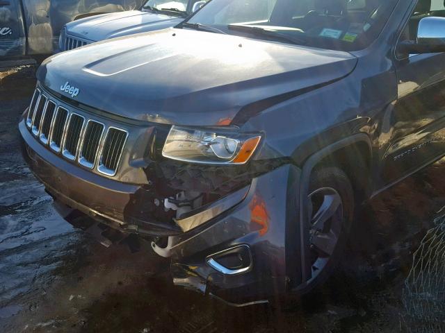 1C4RJFBG6GC303309 - 2016 JEEP GRAND CHER GRAY photo 9