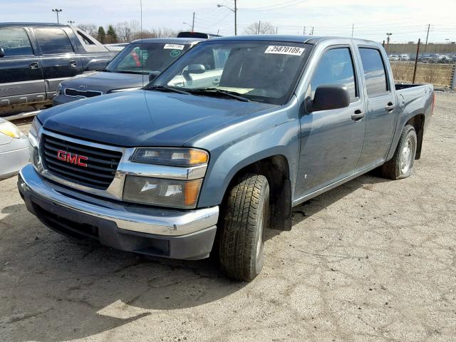 1GTCS13E178155639 - 2007 GMC CANYON TURQUOISE photo 2