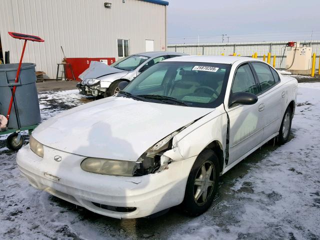 1G3NL52E94C129605 - 2004 OLDSMOBILE ALERO GL WHITE photo 2